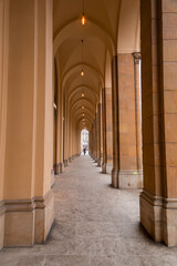 Fototapeta premium Colonnade on Maximilanstrasse, Maximilian Street in Munich, Germany