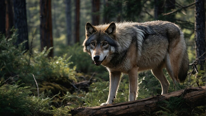 Naklejka na ściany i meble Wolf - Stunning Wildlife Photography