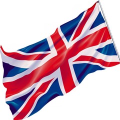 United Kingdom Flag Clipart in the Style of Vintage Illustration