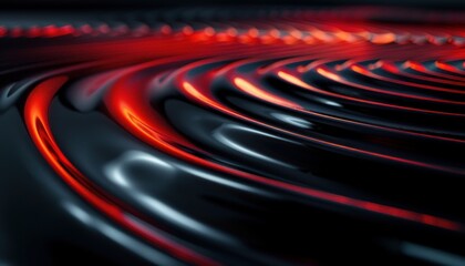 black and red circle waves closeup