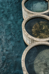 Sewage Treatment Plant From Above: Eco-Friendly Waste Management
