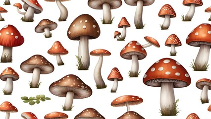 collection of mushrooms