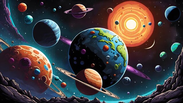 planet in space