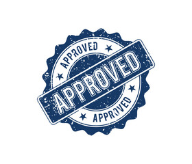 Approved stamp. green round grunge vintage approved sign