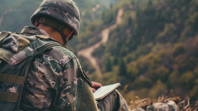 Write a reflective journal entry from the perspective of a soldier, contemplating the impact of their time working abroad on their personal growth and worldview