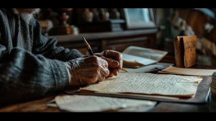 Write a series of letters from a retiree to their grandchildren, sharing wisdom and advice on how to responsibly manage inherited wealth and maintain financial independence - obrazy, fototapety, plakaty