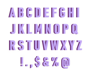 3d english alphabet
3D vector alphabet