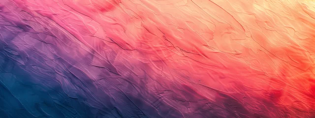 Photo sur Plexiglas Mélange de couleurs A colorful, abstract painting with a blue, purple, and pink gradient