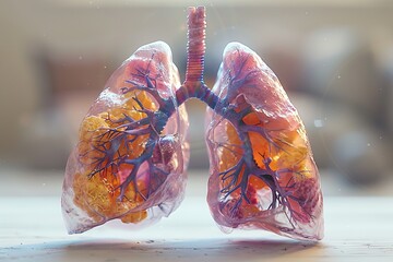 Human Respiratory System Liver Anatomy in human full body - obrazy, fototapety, plakaty