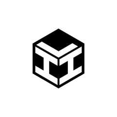 Fototapeta na wymiar IIL letter logo design with white background in illustrator, cube logo, vector logo, modern alphabet font overlap style. calligraphy designs for logo, Poster, Invitation, etc.