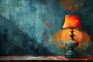 illustration of a table lamp