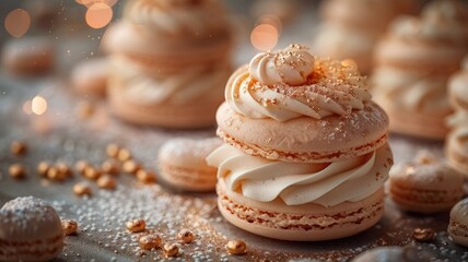 Modern elegant luxury french sweets food photography
