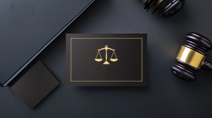 Professional business card design for lawyers