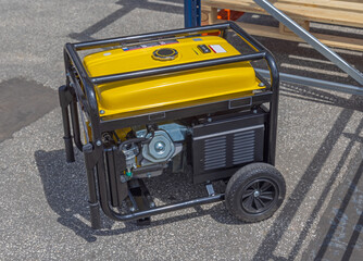 Gasoline Powered Portable Standby Electric Generator With Wheels