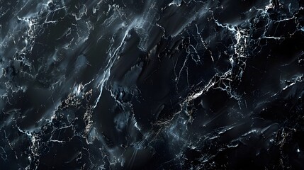 Lavish abstract black marble stone texture with golden veins, glossy black marble for wallpaper background