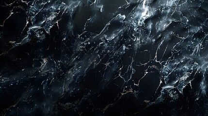Extravagant and chic abstract black marble stone texture with golden veins, high gloss marble for wallpaper background