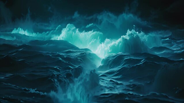 In the depths of the ocean a glowing blue light can be seen emanating from the sea floor. Upon closer inspection the source reveals itself to be a frozen ane hydrate a frozen