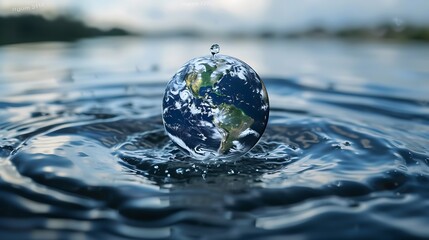 World Water Day Concept. Every Drop Matters. environment day, and global warming concept.