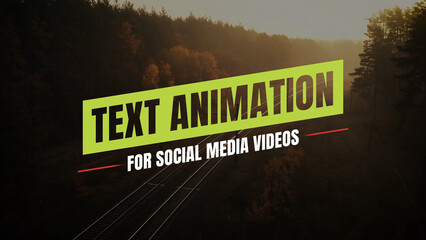 Text Animation for Social Media Videos - obrazy, fototapety, plakaty