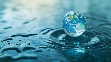 World Water Day Concept. Every Drop Matters. environment day, and global warming concept.