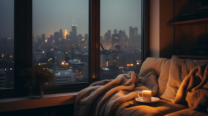 Cozy Evening in a City Apartment