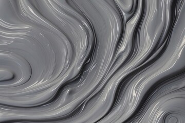 Abstract grey background, liquid waves