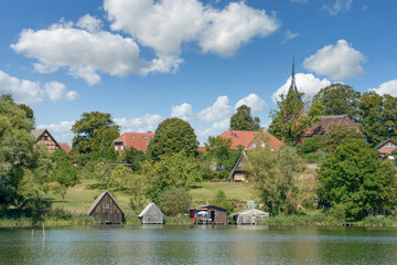 Village of Wustrow in Mecklenburg Lake District,Germany