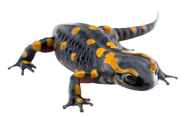 Obraz premium The Fascinating Salamander, White Background, Generative AI. Transparent PNG