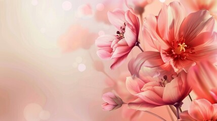 Backgrounds with flowers for card templates