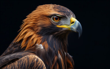 Fototapeta premium Close-up of the golden eagle. Aquila Chrysaetos.