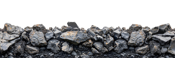 Rough rocky surface of black dry soil on white


 - obrazy, fototapety, plakaty