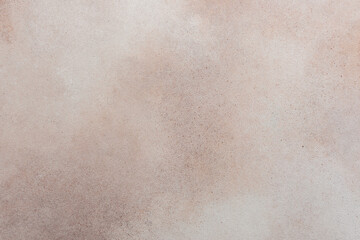 Brown powdery texture background, abstract backdrop for design, top view, copy space