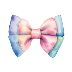 Artistic rendering of a colorful bow tie, ideal for fashion and art content