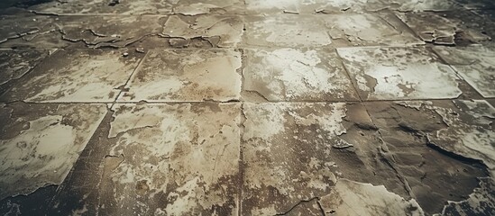 A close up of a tiled floor with a beautiful marble texture resembling a natural landscape outcrop of brown bedrock flooring