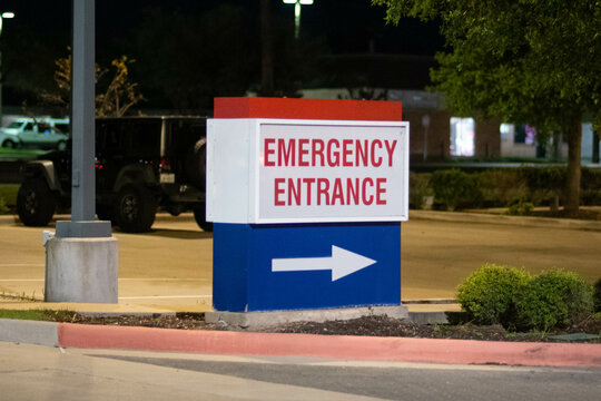 Emergency Room Entrance Sign