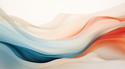 Soft Flowing Lines in Raw Simplicity Abstraction Background Ai Generative