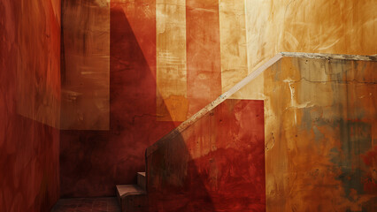 Sienna Serenity: Warm Earth-Toned Background - obrazy, fototapety, plakaty