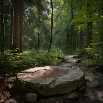Scenic Photography of Forest Paths Leading to Nature's Podium