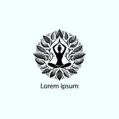 yoga logo with white background