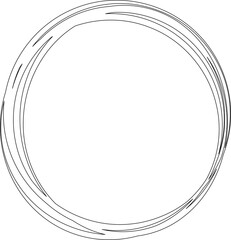 Circle frame drawing. Decoration for card, poster, banner