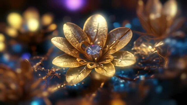 Spinning Golden Flower