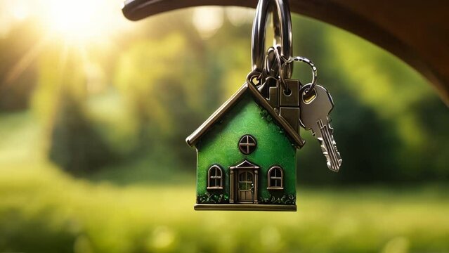 Background with keys to your own house