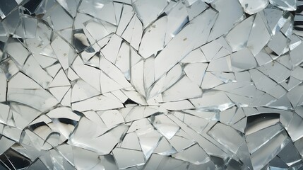 texture verre brisé blanc, , généré par IA