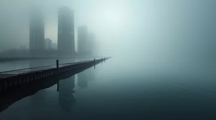 Fotobehang City of Chicago skyline from Lake Michigan, urban beauty © Pittaya