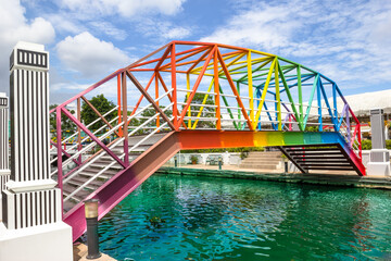 Rainbow bridge in Thailand