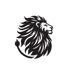 Obraz premium lion silhouette clipart ,lion silhouette vector ,lion silhouette outline ,lion silhouette png