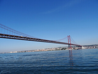 Portugal, ville de Lisbonne, le pont du 25 Avril