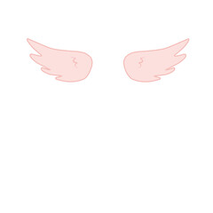 cartoon angel wings