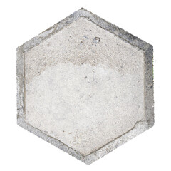 Hexagonal concrete floor tile
