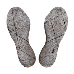 Impressions in Time: Human Footprint Embossed on Fresh Cement